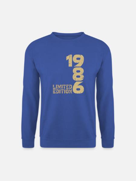 1986 Limited Edition Schriftzug 40. Geburtstag - Unisex Pullover - Royalblau