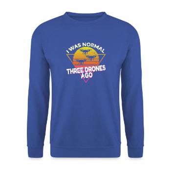 Drohnenpilot Zubehör Drohnen Pilot Drohne Geschenk - Unisex Pullover - Royalblau - Vorne - Alina (178cm) & Michal (187cm)