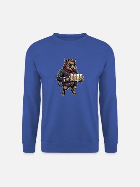 Bier Wildschwein Biergarten - Unisex Pullover - Royalblau