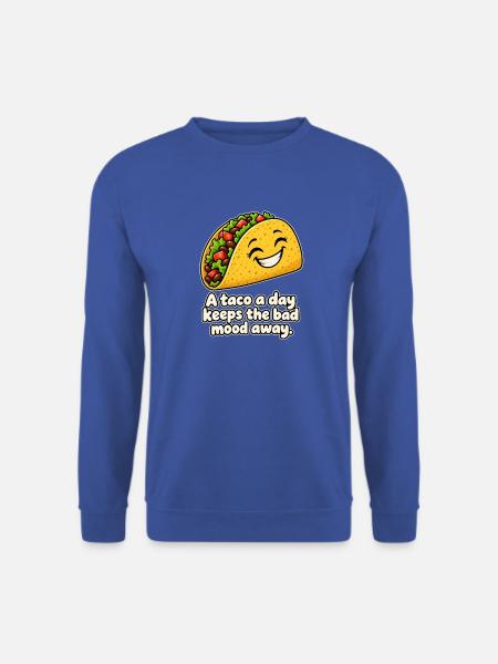 Taco gegen schlechte Laune - Unisex Pullover - Royalblau