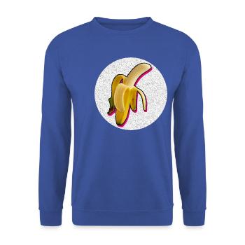 Sexy Banane - Unisex Pullover - Royalblau - Vorne - Alina (178cm) & Michal (187cm)