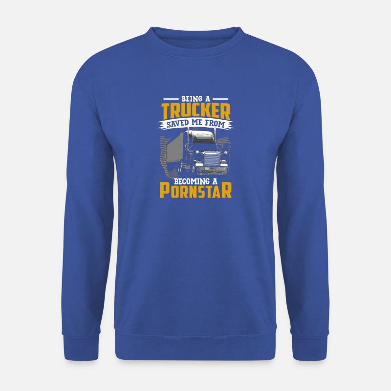 trucker pornstar - Unisex Pullover - Royalblau