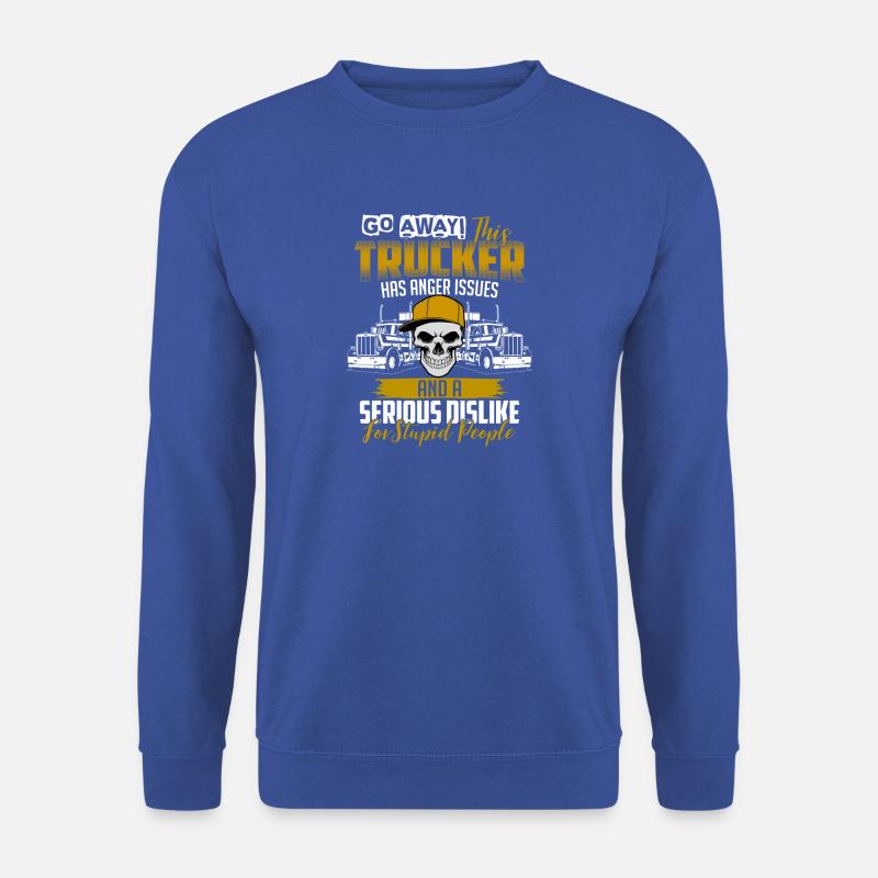 Trucker anger issues - Unisex Sweatshirt - royal blue