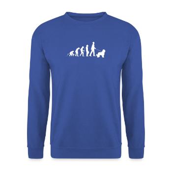 Briard Geschenk Shirt - Unisex Pullover - Royalblau - Vorne - Alina (178cm) & Michal (187cm)