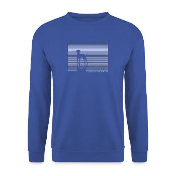 Allemand Cheveux courts chien T-shirt cadeau - Sweat-shirt Unisexe - bleu royal - Devant - Alina (178cm) & Michal (187cm)