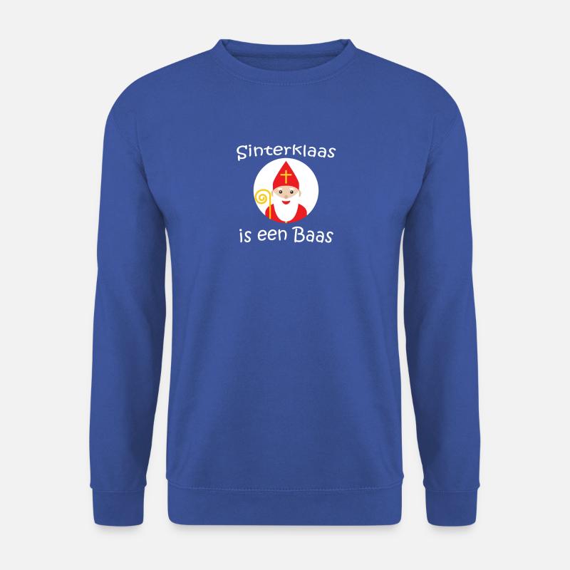 Sinterklaas ist ein Baas niederländische Niederlande Kinder - Unisex Pullover - Royalblau