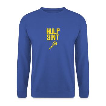 Hulp Sint Sinterklaas - Unisex Pullover - Royalblau - Vorne - Alina (178cm) & Michal (187cm)