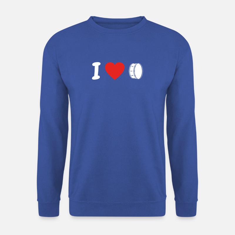 Ich liebe love trommel drum drums png - Unisex Pullover - Royalblau