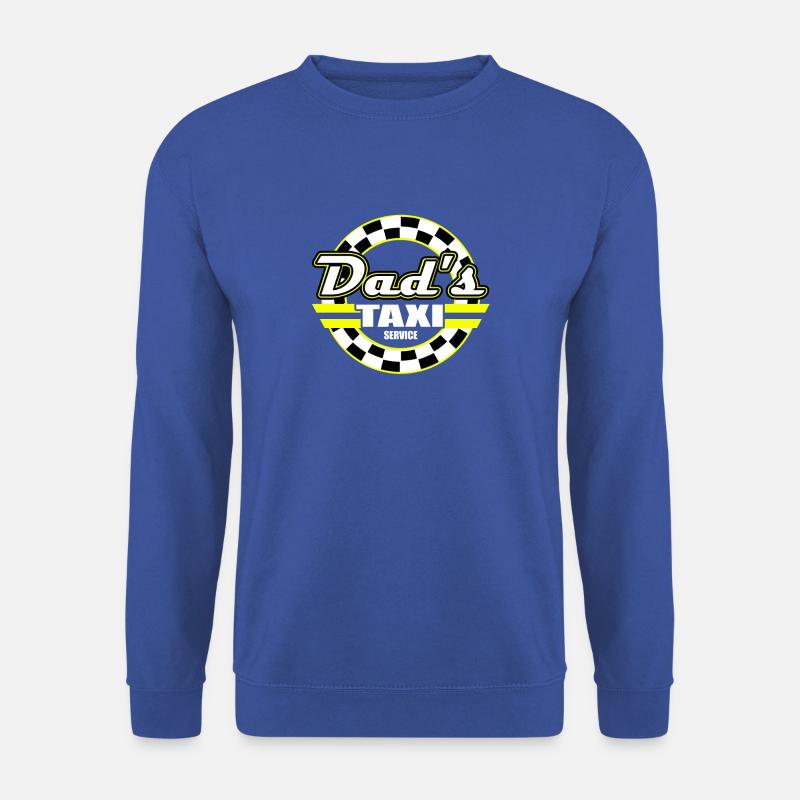 Funny Dad's Taxi Service Gift - Unisex Pullover - Royalblau