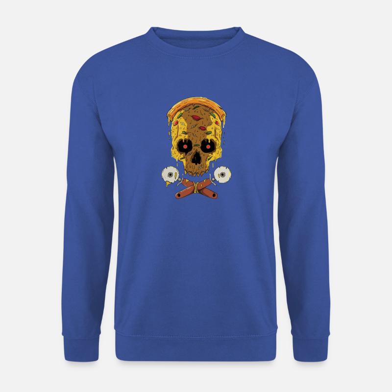 Zombie Halloween Pizza - Unisex Pullover - Royalblau