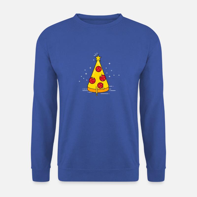 Pizza Christmas Tree - Unisex Pullover - Royalblau