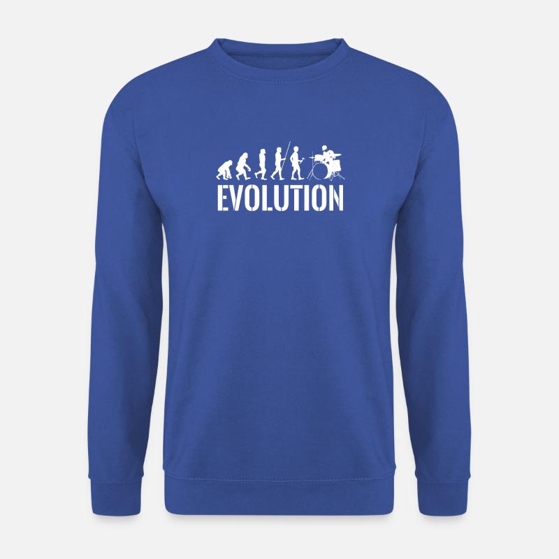 Drummer - Drums - Evolution - Drummer - Unisex Sweatshirt - royal blue