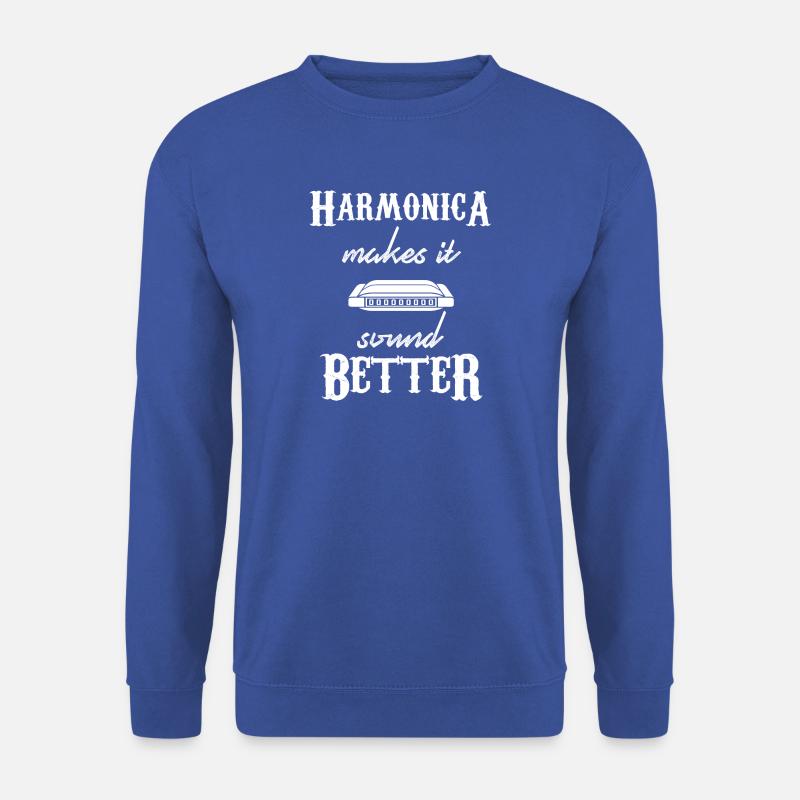 harmonica - harmonica player - harmonica - Unisex Sweatshirt - royal blue