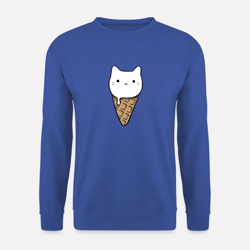 Crème glacée de chat mignon - Sweat-shirt Unisexe - bleu royal