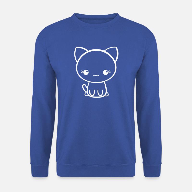 Süße Katze - Katzen - Katze - Katzenliebhaber - Unisex Pullover - Royalblau