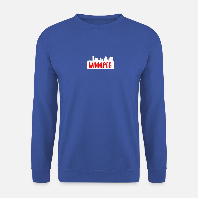 Winnipeg Skyline Manitoba Kanadische Provinz Kanada - Unisex Pullover - Royalblau