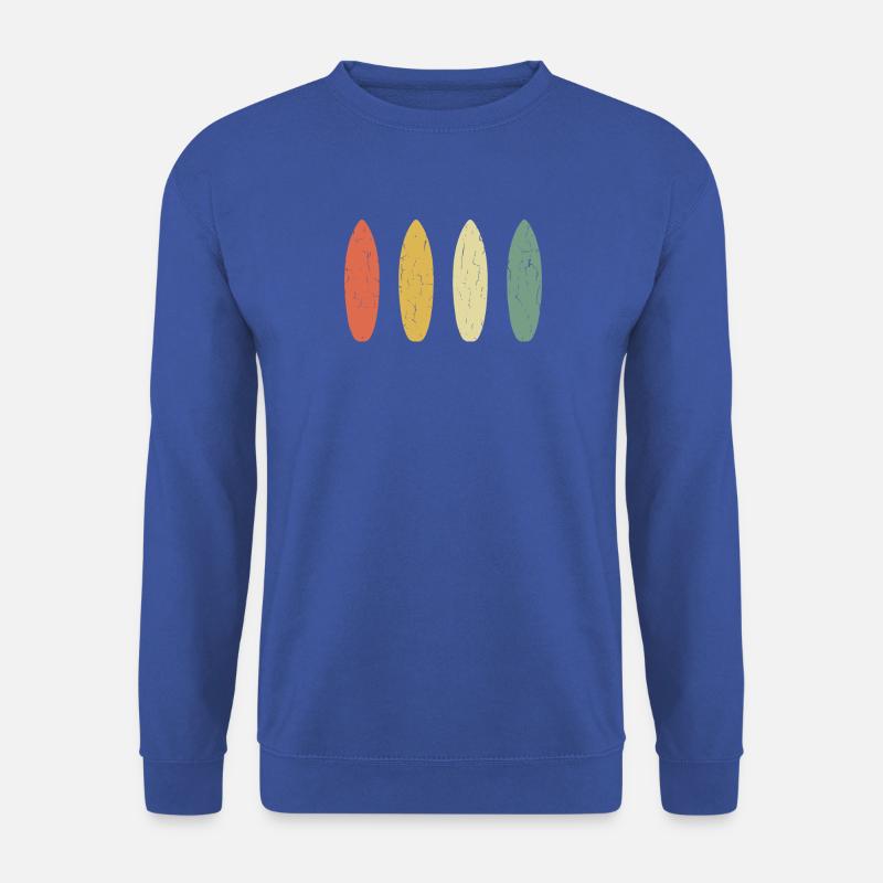 Distressed Surfboard - Vintage Design - Unisex Pullover - Royalblau
