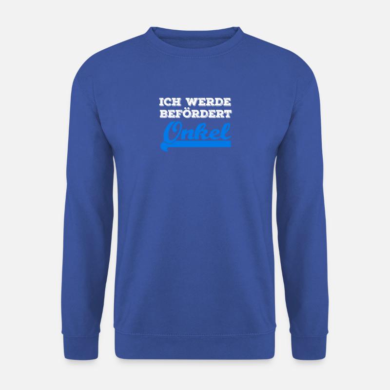 ich werde befördert: Onkel | Geschenk - Unisex Pullover - Royalblau