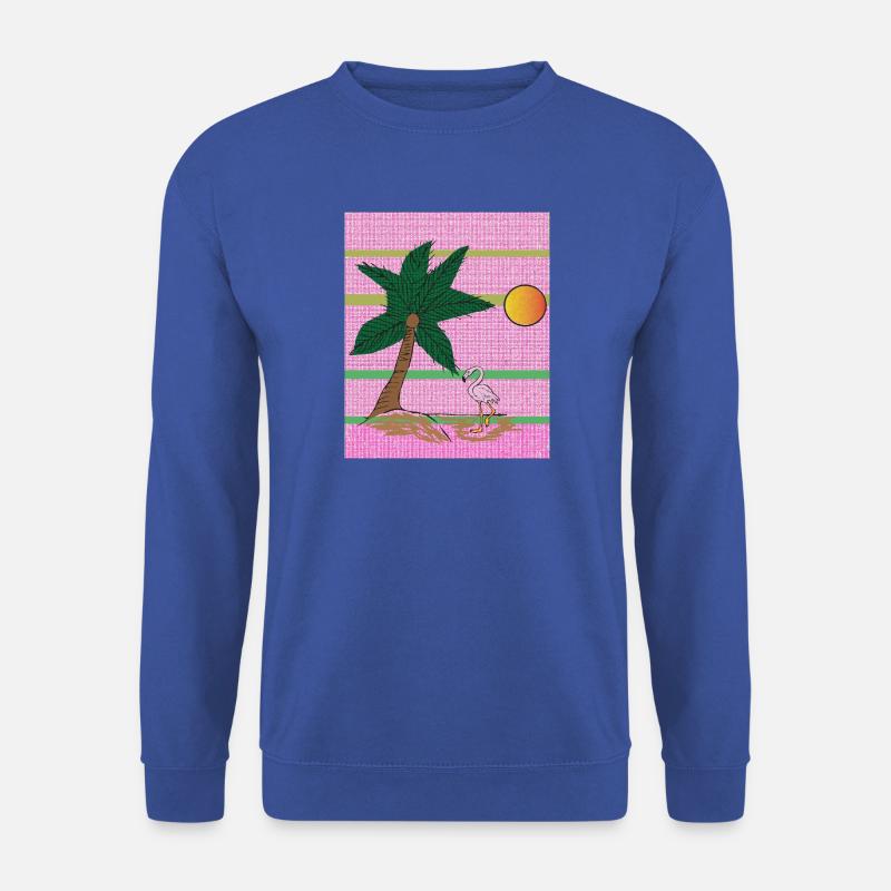 Insel Flamingo - Unisex Pullover - Royalblau