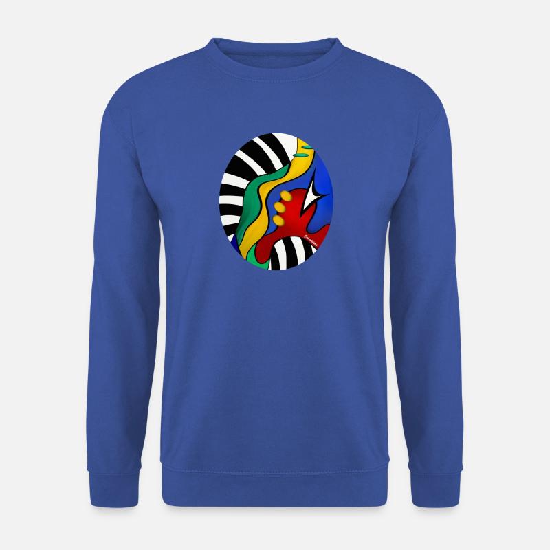 Abstrakte Kunst - Unisex Pullover - Royalblau