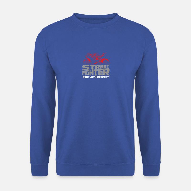 Streetfighter Ride with Respect - Unisex Pullover - Royalblau
