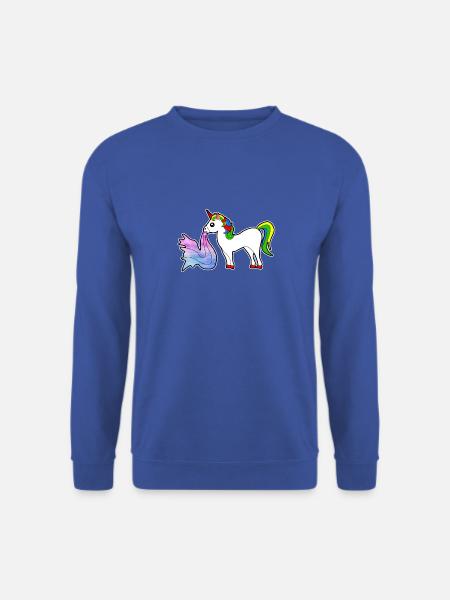Einhorn kotzen sich übergeben Kinder Geschenk Idee - Unisex Pullover - Royalblau