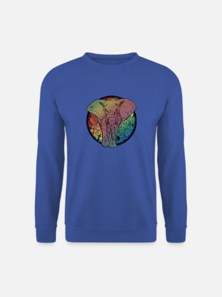 Elefant Comic - Unisex Pullover - Royalblau