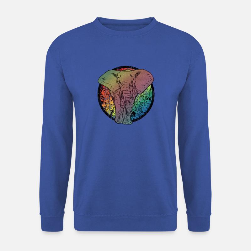 Elefant Comic - Unisex Pullover - Royalblau