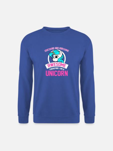 Einhörner sind genial Ich bin fantastisch Ich bin Einhorn - Unisex Pullover - Royalblau