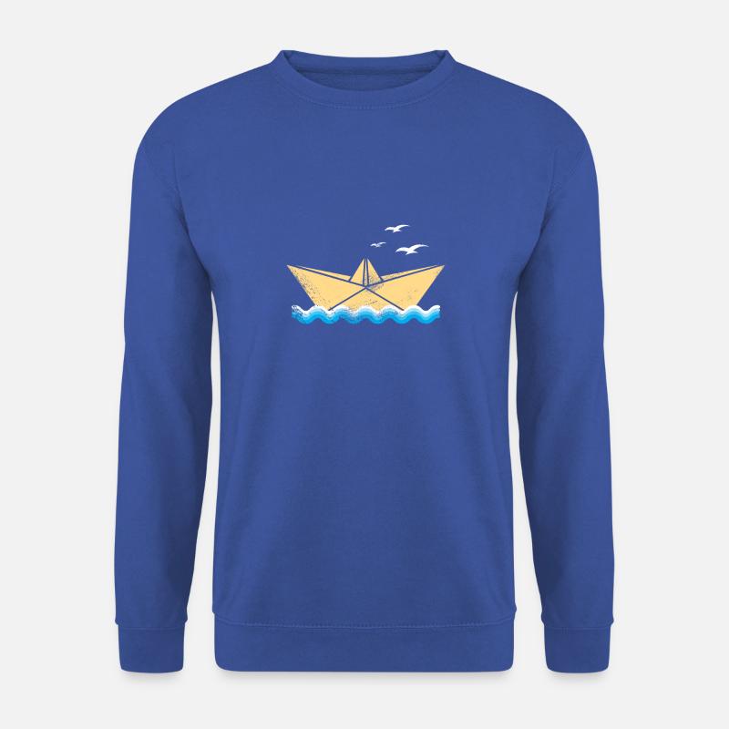 Boot Segeln Urlaub Schiff Ozean - Unisex Pullover - Royalblau