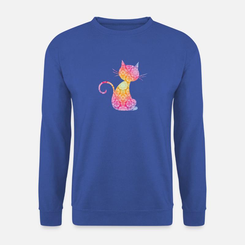 Mandala Cat - Unisex Pullover - Royalblau