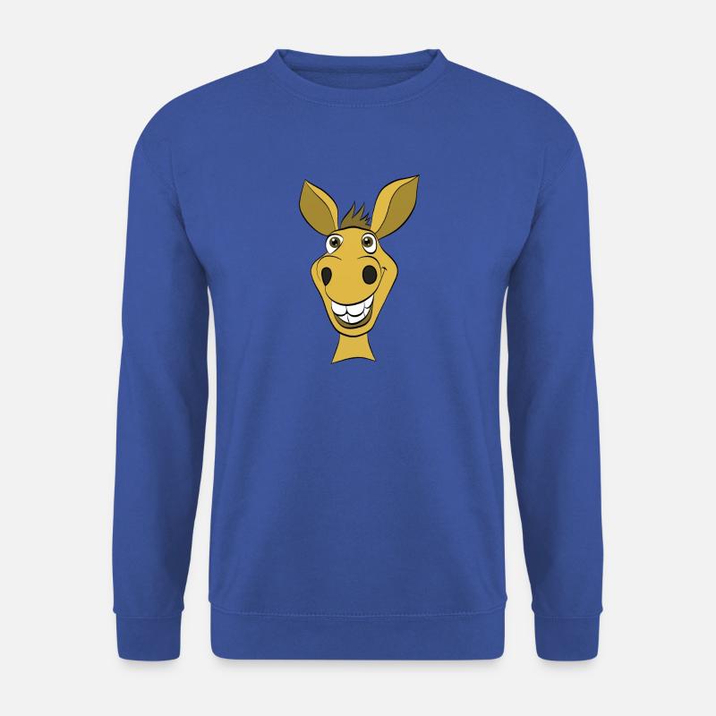 Lustiges Pferd - Unisex Pullover - Royalblau