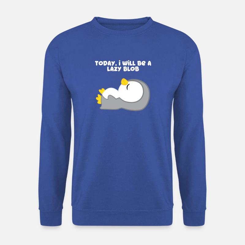 Pinguin - Pinguine - Pinguinmotiv - Faulpelz - Unisex Pullover - Royalblau