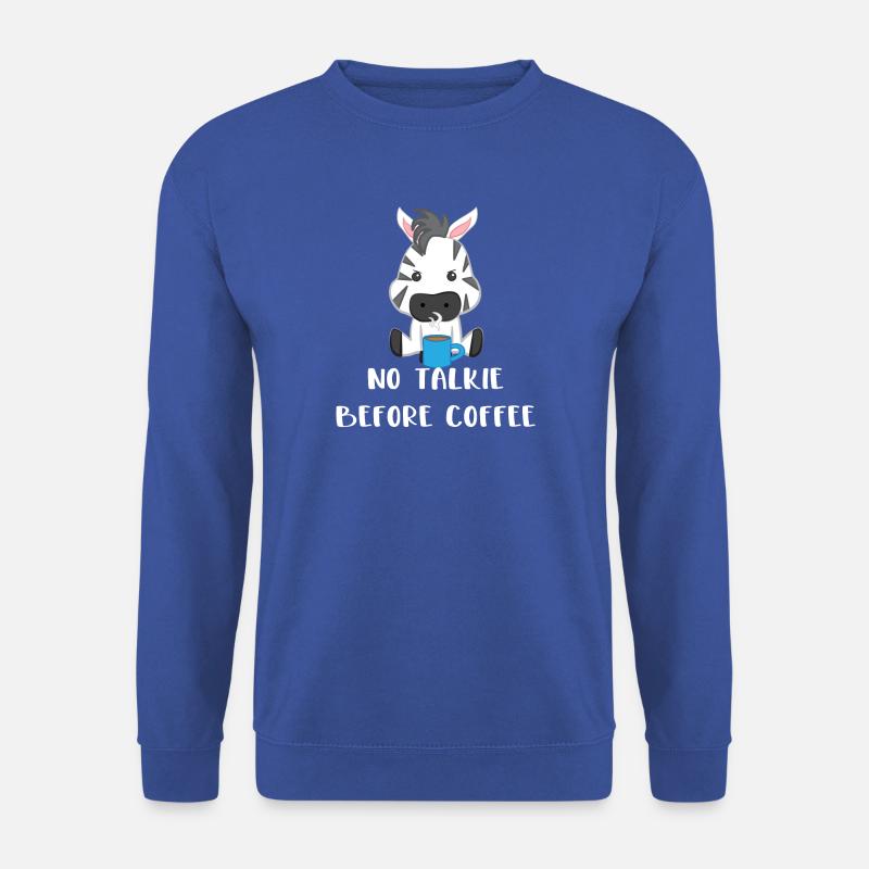 Zebra - Zebra - Zebra T-Shirt - Coffee - Unisex Sweatshirt - royal blue