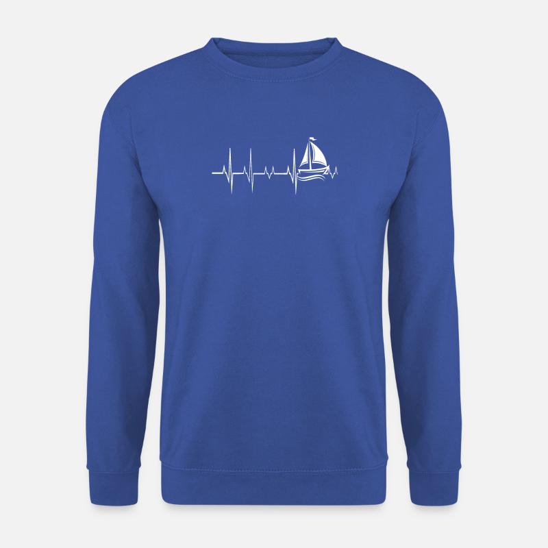 Heartbeat Sailing - Unisex Pullover - Royalblau