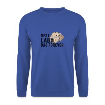 Chiens Grudge Day - Labrador - Sweat-shirt Unisexe - bleu royal - Devant - Alina (178cm) & Michal (187cm)