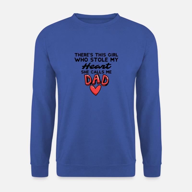 Da ist dieses Mädchen, das mein Herz gestohlen hat, das sie mich nennt - Unisex Pullover - Royalblau