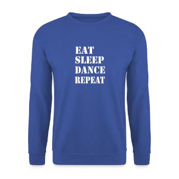 manger la danse du sommeil - Sweat-shirt Unisexe - bleu royal - Devant - Alina (178cm) & Michal (187cm)