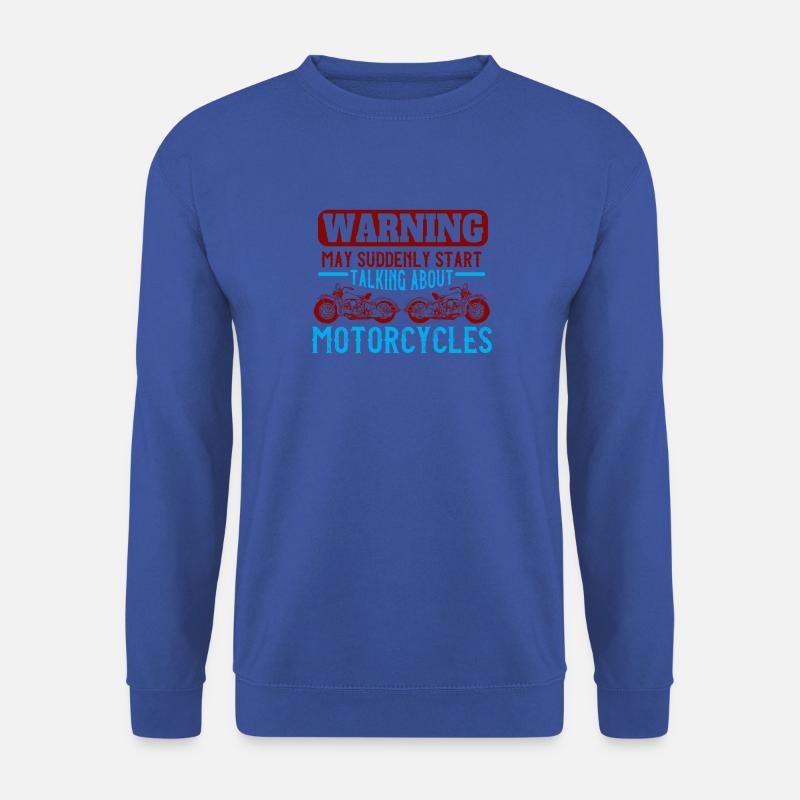 Biker Motorrad - Unisex Pullover - Royalblau