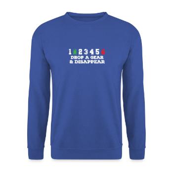 Motard, motocyclette - Sweat-shirt Unisexe - bleu royal - Devant - Alina (178cm) & Michal (187cm)