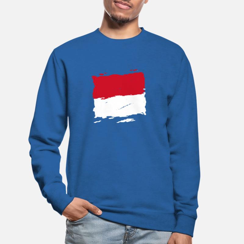 Drapeau Monaco - drapeau de Monaco - drapeau Sweat-shirt Unisexe