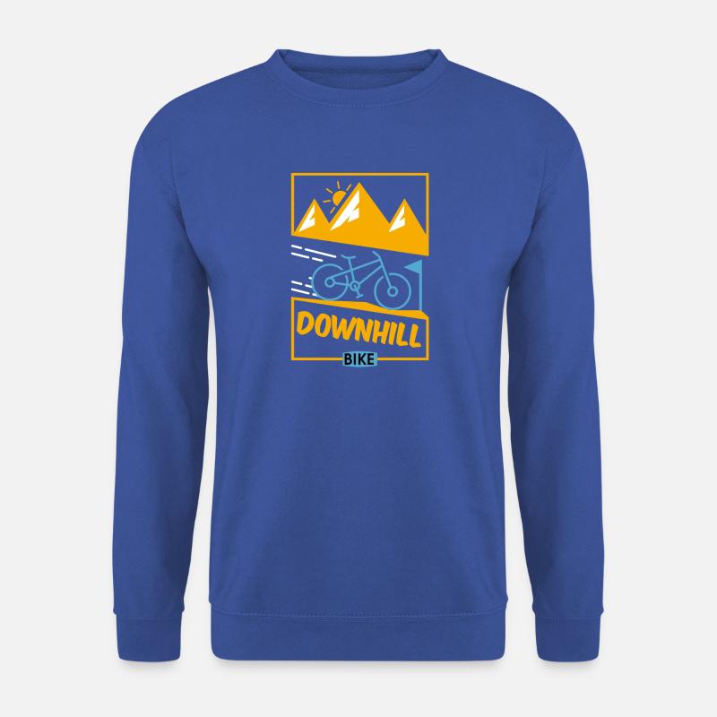 Downhill Bicycle - Unisex Pullover - Royalblau
