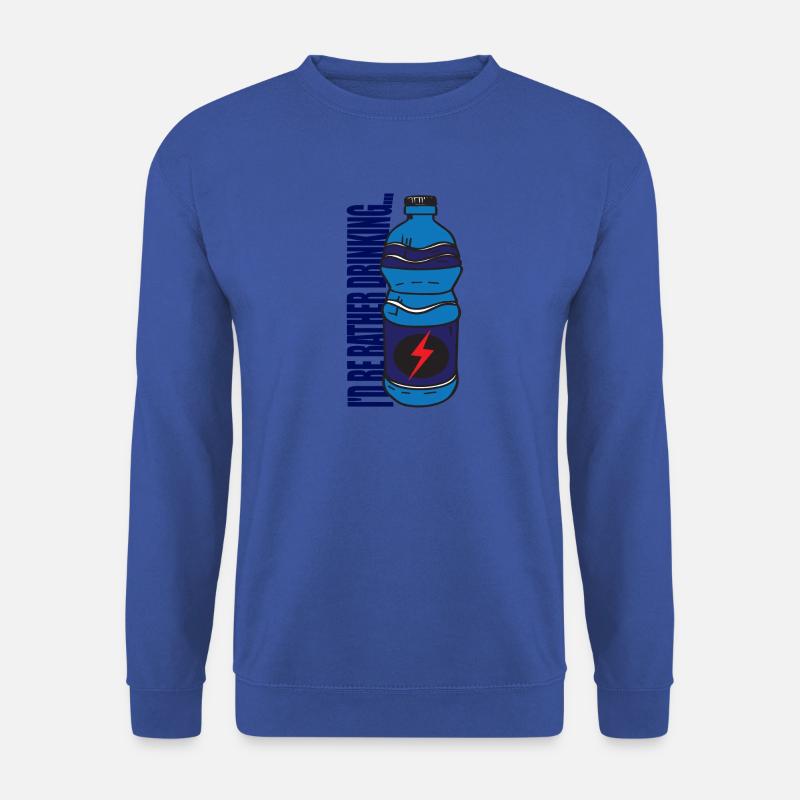 I'd be rather drinking...Energy Dring - Unisex Pullover - Royalblau