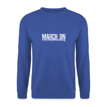 clarinet - Unisex Sweatshirt - royal blue - Front - Alina (178cm) & Michal (187cm)