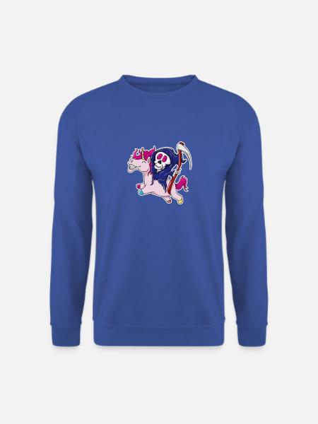Grusel Einhorn Shirt - Unisex Pullover - Royalblau
