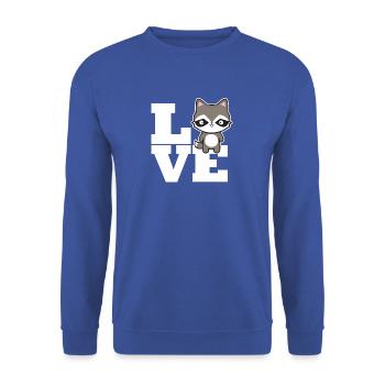 Rat de lavage - Sweat-shirt Unisexe - bleu royal - Devant - Alina (178cm) & Michal (187cm)
