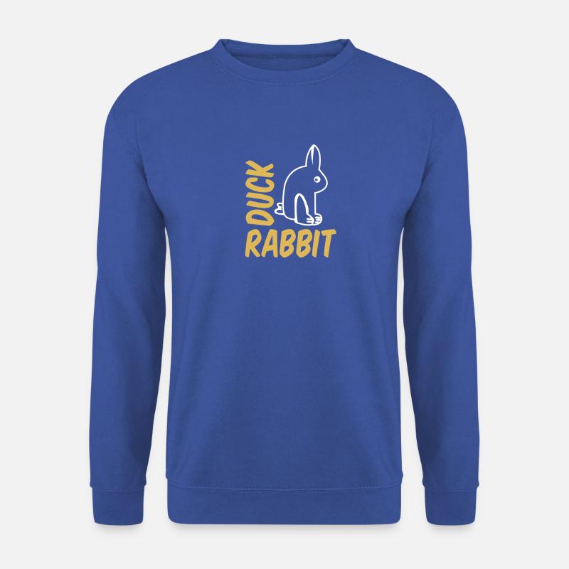 Ente Kaninchen Graphics - Unisex Pullover - Royalblau