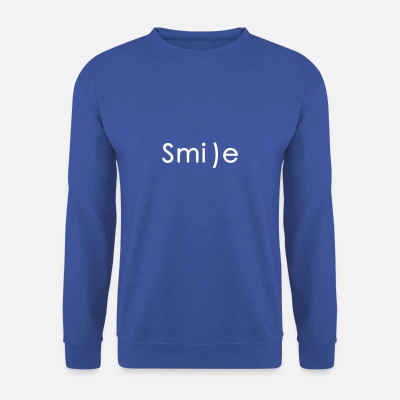 Smile Lächle - Unisex Pullover - Royalblau