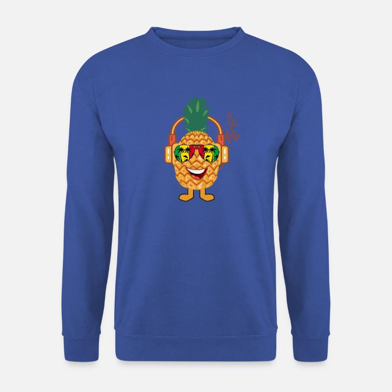 Ananas mit Sonnenbrille - Unisex Pullover - Royalblau