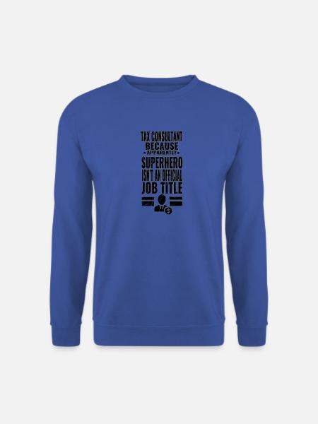 Tax Consultant is a superhero Used Look - Unisex Pullover - Royalblau